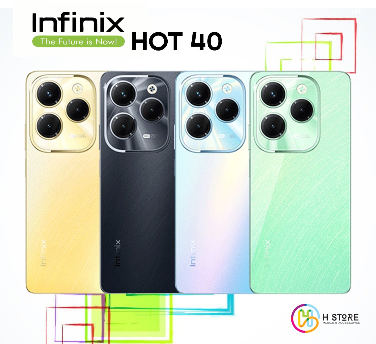 Smartphone Infinix Hot 40 Version 8Go 256Go 