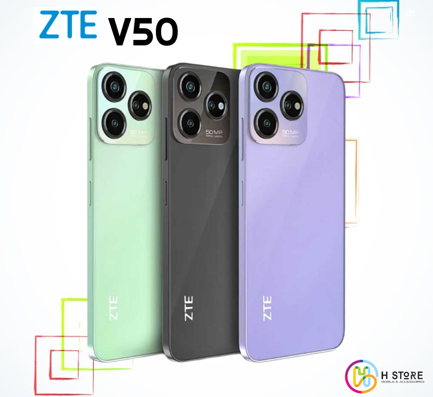 Smartphone ZTE V50 Version  8Go 128Go