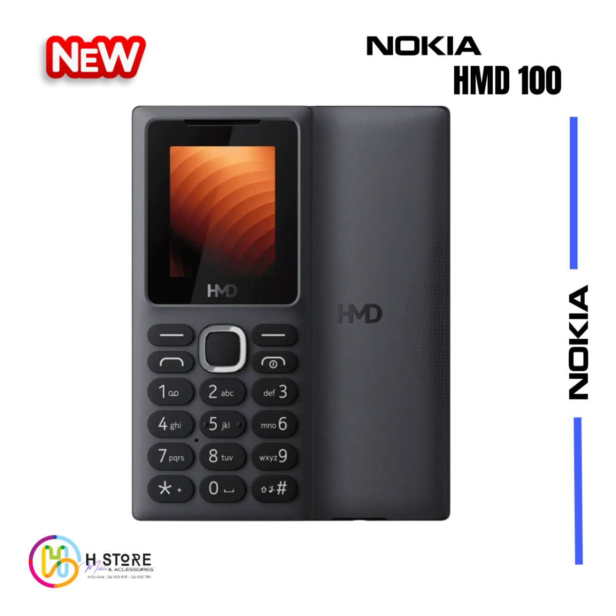 Téléphone Portable Nokia HMD 100 – Image 3