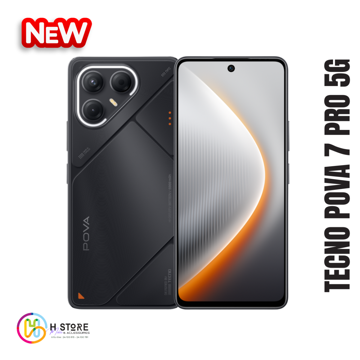Tecno Pova 7 Pro 5G | Version 16Go 256Go – Image 3